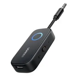 Produktbild: UGREEN Bluetooth 5.2 Sender Klinke Bluetooth Adapter für Zwei Airpods 2 in 1 Bluetooth Transmitter Empfänger Kompatibel mit TV, Stereoanlage, Flugzeug Bluetooth Audio Splitter für Kopfhörer