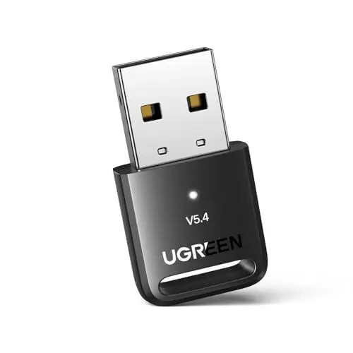 Produktbild: UGREEN Bluetooth 5.4 Adapter für PC, Bluetooth Stick für Maus, Tastatur, Kopfhörer, Handy, Tablet, Controller, USB Bluetooth Dongle für Windows 11/10/8.1