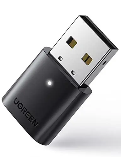 Produktbild: UGREEN Bluetooth Adapter für PC, Bluetooth Stick für Windows 11/10/8.1/7, USB Bluetooth Dongle für Desktop PC, Laptop, Maus, Tastatur, Kopfhörer, Controller (Schwarz)