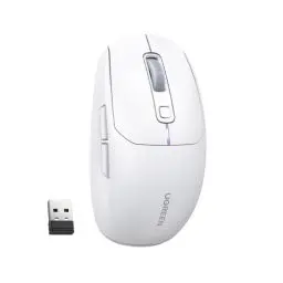 Produktbild: UGREEN Bluetooth Maus Wiederaufladbare RGB Maus Kabellos mit 5K DPI Sensor, 6 Programmierbare Tasten, Ultraleicht, USB kabellose Maus PC kompatibel mit Laptop Computer Windows 11 macOS Linux(Weiß)