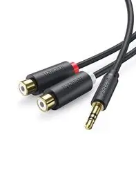 Produktbild: UGREEN Cinch auf Klinke Adapter, 3.5mm Klinke Stecker auf 2 Cinch Buchse Stereo Audio Adapter 20cm
