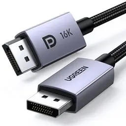 Produktbild: UGREEN DisplayPort 2.1 Kabel VESA-zertifiziert, DP 2.0 Kabel DP zu DP Kabel Unterstützt 16K@30 Hz, 8K@60Hz, 4K@240Hz 80 Gbps HDR, HDCP, DisplayPort 2.1 Kabel, Kompatibel mit Gaming Monitor (2M)