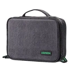 Produktbild: UGREEN Elektronik Reise Kabeltasche universal Travel Cable Organizer Electronics Accessories Case 2 Schicht große Elektronische Zubehör Tasche für Kabel, Ladegerät, Powerbank, Tablet