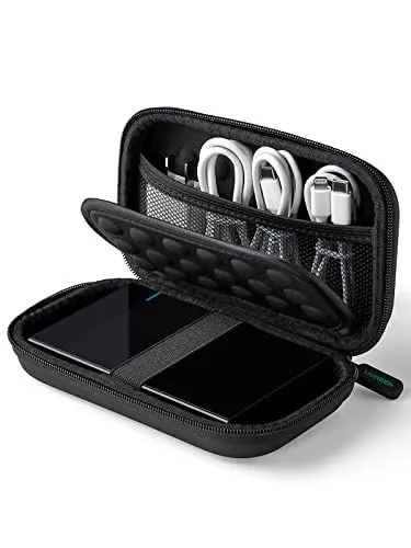 Produktbild: UGREEN Festplatten Tasche 2.5 Zoll Case Externe Wasserdicht Eva Universal Powerbank Tasche Kabel Tasche Organizer kompatibel mit WD Elements, My Passport, Seagate, SanDisk, HDD, SSD