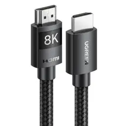 Produktbild: UGREEN HDMI 2.1 Kabel 10K 8K 60Hz 4K 120Hz 144Hz HDMI 8K Kabel 48Gbit/s High Speed Ethernet Ultra HD eARC HDR 10+ HDCP Dolby Vision VRR kompatibel mit TV/PS5/PS4/ Xbox-Serie X/Monitor (2M)