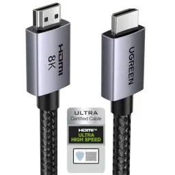 Produktbild: UGREEN HDMI 2.1 Kabel 10K 8K 60Hz 4K 240Hz 165Hz 144Hz 120Hz 48Gbit/s High Speed, HDMI Kabel 2.1 Ultra HD eARC HDR 10+ HDCP Dolby Vision VRR kompatibel mit TV/PS5/PS4/ Xbox-Serie X/Monitor/Laptop(3M)