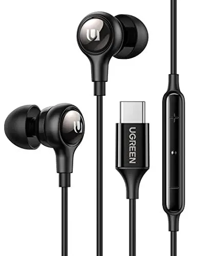 Produktbild: UGREEN HiTune USB C Kopfhörer mit Kabel, In-Ear Magnetkopfhörer mit Lautstärkeregler HiFi Sound Kompatibel mit iPhone 16 Serie Galaxy S24 S23 Serie iPad Pro 2021 Air Android usw