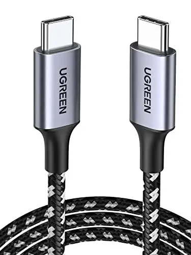 Produktbild: UGREEN Kabel USB-C USB-C 3.1 Ladekabel 60W USB C USB C Power Delivery 5Gbps 4K@60Hz kompatibel mit iPhone 16 Pro Max, iPhone 15 Plus, iPad Pro Surface Go Galaxy S24 S23 S22 A54 Steam Deck usw. (1m)