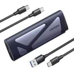 Produktbild: UGREEN M2 SSD Gehäuse, NVME SATA M.2 SSD Gehäuse USB 3.2 GEN 2 10Gbps, NVME Gehäuse für M-Key und B&M-Key, kompatibel mit 970 EVO Plus, 760P usw