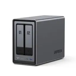 Produktbild: UGREEN NASync DXP2800 2-Bay Desktop NAS, Intel N100 Quad-Core-CPU, 8GB DDR5 RAM, 1 * 2,5GbE, 2*M.2 NVMe-Steckplätze, 4K HDMI, Network Attached Storage (Diskless)