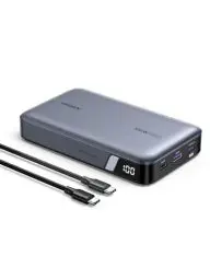 Produktbild: UGREEN Nexode 100W Power Bank 20000mAh Powerbank mit 3 Anschlüsse USB C externer Akku mit Digitales Display, kompatibel mit MacBook Pro/Air, iPhone 16/16 Pro /16 Pro Max/15/14, Galaxy S24 Ultra, Dell