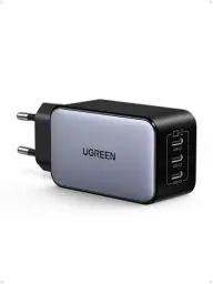 Produktbild: UGREEN Nexode USB C Ladegerät 65W GaN Netzteil mit 3X USB-C-Port Schnellladegerät Kompakt Charger kompatibel mit MacBook Pro/Air, HP Laptop, iPad Pro, iPhone 16, 16 Pro, Galaxy S24