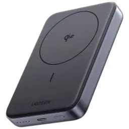 Produktbild: UGREEN Nexode Wireless Powerbank 10000mAh magnetische Power Bank mit Qi2-zertifiziert, 15W kabellose & 30W USB-C-Kabel Schnellladung Magsafe kompatibel mit iPhone 16 Pro Max/16 Pro/16/15/14