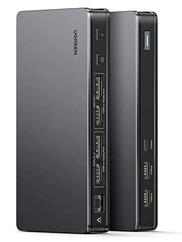 Produktbild: UGREEN Revodok Pro 209 Displaylink Docking Station Dual Display (2HDMI+2DP 4K@60Hz) für macOS M1 M2 MacBook & Windows (mit integriertem Treiber), kompatibel mit M4 Pro Mac mini