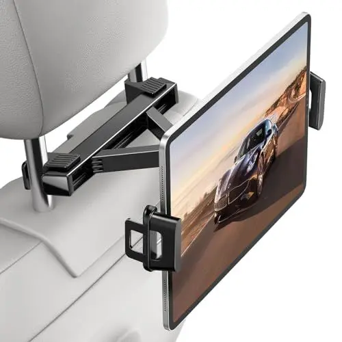 Produktbild: UGREEN Tablet Halterung Auto 360°drehbare und Faltbare iPad Kopfstützenhalterung universale iPad Halterung Auto kompatibel mit 4,7 bis 12,9 Zoll Geräten