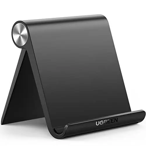 Produktbild: UGREEN Tablet Halterung Tisch Tablet Ständer Handyhalter kompatibel mit iPad Air Mini 11 Galaxy Tab S9 A7 Redmi Pad Huawei MatePad 11 iPhone 16 15 bis 11 Zoll (Schwarz)