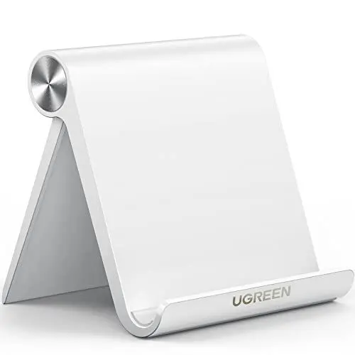 Produktbild: UGREEN Tablet Halterung Tisch Tablet Ständer Handyhalter kompatibel mit iPad Air Mini 11 Galaxy Tab S9 A7 Redmi Pad Huawei MatePad 11 iPhone 15 bis 11 Zoll (Weiß)
