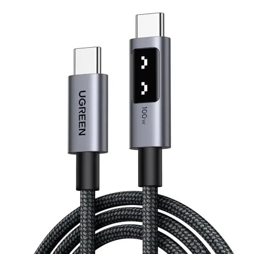 Produktbild: UGREEN UNO USB C auf USB C Kabel 100W (5A/20V) PD 3.0 Ladekabel USB C PPS kompatibel mit iPhone 16 iPhone 15, M3 MacBook Pro/Air, iPad Air/Pro 2024 Galaxy S24 Ultra A55 Pixel 8a Steam Deck usw. (2M)