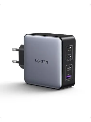 Produktbild: UGREEN USB-C Ladegerät, Nexode X 160W PD 3.1 Netzteil 140W GaN Charger 4-Port Schnellladegerät PPS 45W Kompatibel mit MacBook Pro 16“ 2021, iPhone 16, Galaxy S24 Ultra
