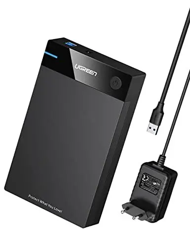 Produktbild: UGREEN USB 3.0 Festplattengehäuse UASP 3,5 Zoll Externe Festplatten Gehäuse USB 3.0 externes Gehäuse Case für 3.5