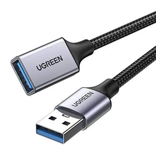 Produktbild: UGREEN USB 3.0 Verlängerungskabel 5Gbps USB 3.0 A Datenkabel Nylon und Aluminium Etui geflochten. (3M)
