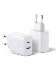 Produktbild: UGREEN USB C Ladegerät 2-Pack iPhone Schnellladegerät 2 Ports Netzteil PD 20W USB-C Adapter GaN USB Stecker für iPhone 16, 16 Pro, 16 Pro Max, 15, 15 Pro, 14, 13, 12, iPad, Galaxy S24, S23, Pixel 9