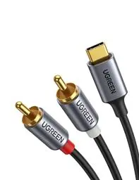 Produktbild: UGREEN USB C auf Cinch Audio Kabel Type C auf 2RCA Stereo Adapterkabel kompatibel mit iphone 16 Serie, Huawei P60/50/40, Galaxy S24 Ultra/S24+/S24, iPad Pro/Air, MacBook Pro, Mac mini M4(1,5m)