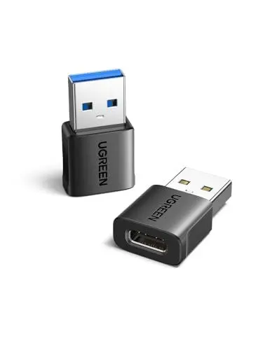 Produktbild: UGREEN USB C Auf A Adapter (2 Stück), 10Gbps Kompatibel Mit iPhone 16/15/14/Pro/Max, iPad, Galaxy S24/S23 Serie, Laptops, Kopfhörer