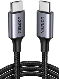 Produktbild: UGREEN USB C auf USB C Kabel 60W PD 3.0, PPS USB-C Ladekabel kompatibel mit iPhone 16 Pro Max, iPhone 15, Galaxy S24 S23 A55 A25 A15 MacBook Air M2 iPad Pro 12.9 iPad Air 5/Mini 6, Pixel 9 usw. (1M)