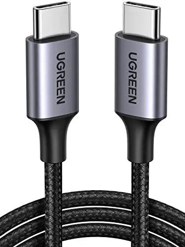 Produktbild: UGREEN USB C auf USB C Kabel 60W PD 3.0, PPS USB-C Ladekabel kompatibel mit iPhone 16 Pro Max, iPhone 15, Galaxy S24 S23 A55 A25 A15 MacBook Air M2 iPad Pro 12.9 iPad Air 5/Mini 6, Pixel 9 usw. (1M)