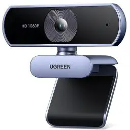 Produktbild: UGREEN Webcam Full HD 1080P/30fps USB Webcam für PC, Webcam mit Mikrofon, klares Stereo-Audio, automatische Lichtkorrektur, 85° Ansicht, USB Webcam für Live Streaming, Videoanrufe, Lernen, Konferenzen