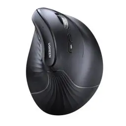 Produktbild: UGREEN Vertikale Ergonomische Maus kabellos (BT 5.0+2.4G) Ergonomische Maus mit 6 Tasten, 1000/1600/2000/4000 DPI, Vorbeugung gegen Mausarm, Vertical Mouse Kompatibel mit PC/Laptop/Tablet/Handy