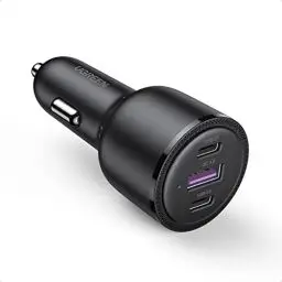 Produktbild: UGREEN Zigarettenanzünder USB C 69W Autoladegerät Zigarettenanzünder KFZ Ladegerät USB C kompatibel mit MacBook Pro, iPhone 16/16 Pro/16 Pro Max/15 Pro/15 Pro Max/14/13/12, iPad Pro, Galaxy S24,usw.