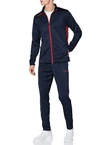 Produktbild: Uhlsport Herren Essential Classic Trainingsanzug, Marine 14/rot, S EU