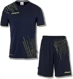 Produktbild: Uhlsport Jungen Score 26 Fußball Trikot-Set - Fußball-Set Bestehend Aus Trainings-Shirt Und Trainings-Hose, Marine/Fluo Gelb, 152 EU