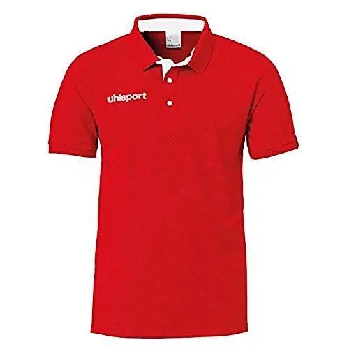 Produktbild: Uhlsport Kinder Essential Prime Polo Shirt Poloshirt, rot, 164