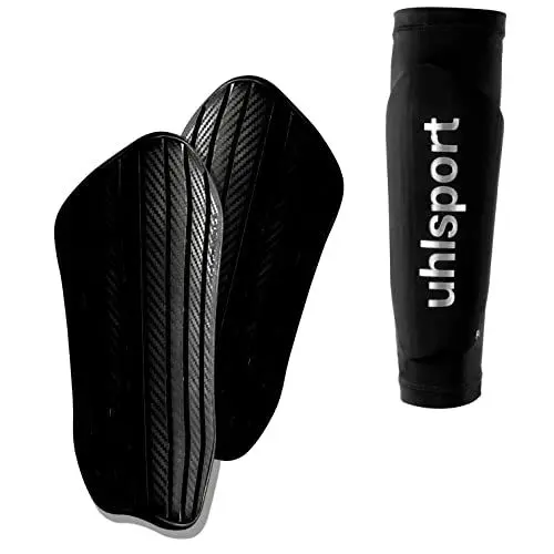 Produktbild: uhlsport Carbonflex Evo Fußball Schienbeinschoner für Kinder und Erwachsene - ultraleichter Fussball-Schienbeinschoner mit Lüftungslöcher und hoher Aufpralldämpfung, XS