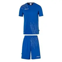 Produktbild: uhlsport Herren Score 26 Fußball Trikot-Set - Fußball-Set Bestehend Aus Trainings-Shirt Und Trainings-Hose, Azurblau/weiß, L EU