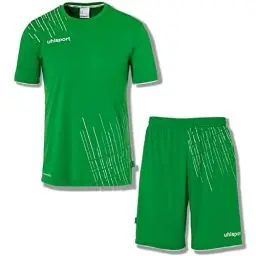Produktbild: uhlsport Jungen Score 26 Fußball Trikot-Set - Fußball-Set Bestehend Aus Trainings-Shirt Und Trainings-Hose, Fluo Grün/Schwarz, 128 EU