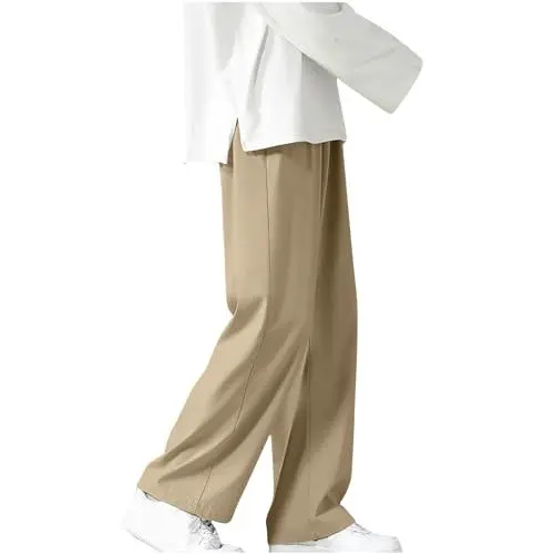 Produktbild: UHouse Hosen Herren Cargohosen Basic Sommerhose Baumwolle Sommer Cargohose Outlet Angebote Jungen Jogging Hose Einfarbige 2024 Kletterhose Stretch Hose Lang Schlupfhose Prime Khaki XL