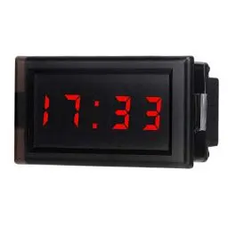 Produktbild: Uhr 12V,Uhr Auto,Uhr Für Auto Mit Beleuchtung,Auto-Uhren In Blau,Autouhr Digitaluhr Für Autouhren ports Line Gleichrichter (Rot)