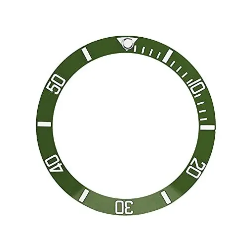 Produktbild: Uhr Lünette Ring, Uhreneinsatz Schleife, 4 Farben Neue Keramik Uhr Armbanduhr Lünette Einsatz Schleife Uhr Ersatzteile Uhrenzubehör Für Männer und Frauen(Grün)