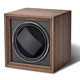 Produktbild: Uhrenbeweger 1 Uhr Automatik Uhrenbeweger: LOSGATOS Watch Winder mit Walnussmaserung für Automatikuhren Uhrendreher für Herren und Damen USB-C Netzteil