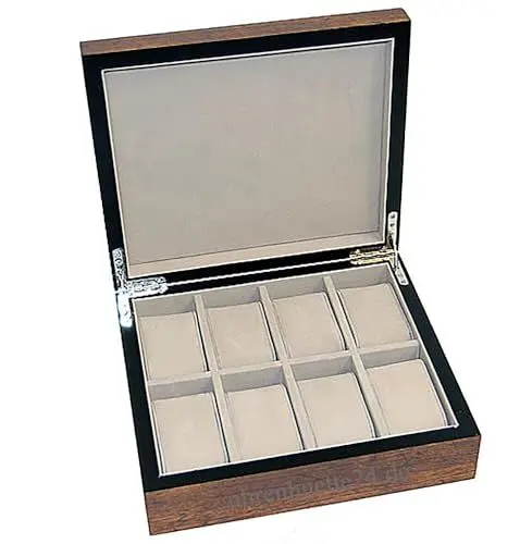 Produktbild: Uhrenhuette Uhrenbox aus Echtholz W-062 für 8 Uhren 704