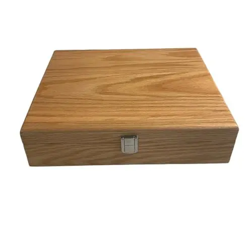 Produktbild: Uhrenkoffer Uhrenbox aus hellem Echtholz 10 Uhren