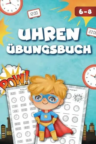 Produktbild: Uhren-Übungsbuch: Schritt für Schritt die Uhr lernen (Rechnen lernen)