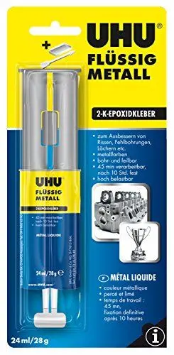 Produktbild: UHU Flüssigmetall Doppelkammerspritze, Infokarte