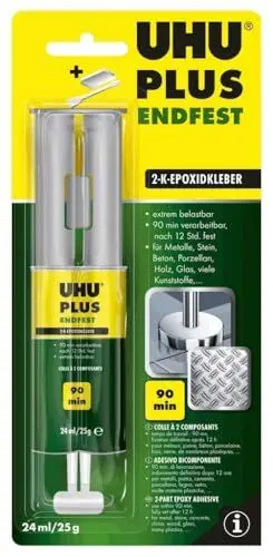 Produktbild: UHU PLUS endfest 90 min Doppelkammerspritze, Infokarte