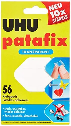 Produktbild: UHU 48815 Klebepads patafix, wieder ablösbar, transparent