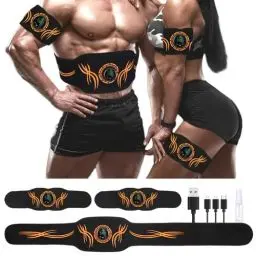 Produktbild: UIHOL EMS Trainingsgerät, EMS Elektrische Muskelstimulation USB-wiederaufladbarer tragbarer Fettverbrennung EMS Bauchmuskeltrainer Bauch- / Arm- / Bein-Fitness Trainings Gang